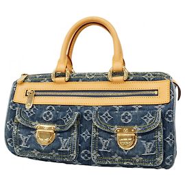 Borsa Louis Vuitton Monogram Denim Neo Speedy Blu