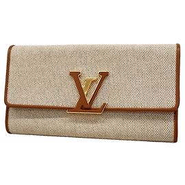 Portafoglio Long Capucines Louis Vuitton Beige