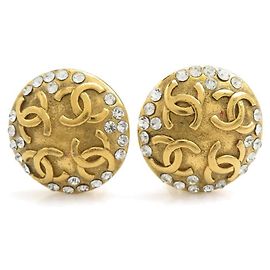 Brincos de pressão Chanel Ouro e Prata Prata Dourado
