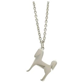 Hermès Collar con Pendiente Panache HERMES Plata