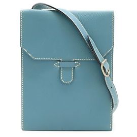 Hermès HERMES Amelie Shoulder Bag Pochette Bleu clair