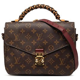 Pochette Metis Louis Vuitton Marrom Monogram Trençado Marrom