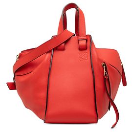 Bolsa Hammock LOEWE em couro de vitelo vermelho Small Vermelho
