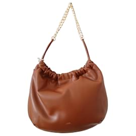 Apc Bolso de mano en cuero marrón A.P.C. Camello