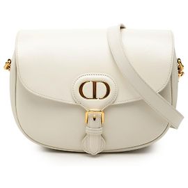 Bobby Crossbody en cuir blanc taille Medium de Dior Blanc