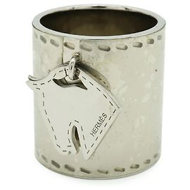 Hermès Sciarpa Hermes Cheval Anello per Muffler Argento