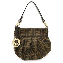 Fendi Zucca Pattern Handbag Brown Black