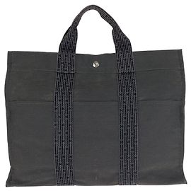 Hermès Hermes Herline MM Tote Bag Grau Braun