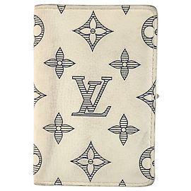 Porte-cartes Monogram Shadow Louis Vuitton Blanc Bleu Marine Monogramme