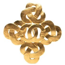 Spilla Chanel Vintage Coco Mark D'oro