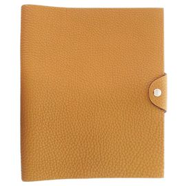 Hermès Hermes Ulysses MM Togo Leather Notebook Cover Brown