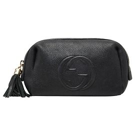 Pochette e acessório de bolsa Gucci Soho Preto