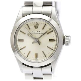 Relógio automático feminino Rolex Oyster Perpetual em aço 6618 Outro