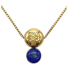 Colar Pebble da Loewe com Lapis Lazuli Prata