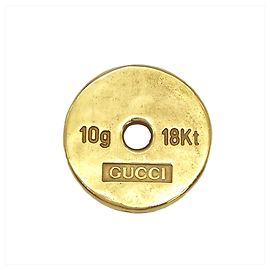 Collier pendentif pièce en or 18 carats Gucci Doré