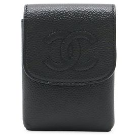 Étui à cigarettes Chanel Coco Mark Noir