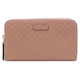 Cartera larga redonda Microguccissima GUCCI Rosa