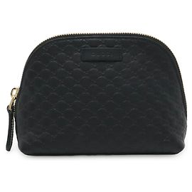 Gucci Microguccissima Handbag Pouch Black