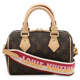 Bolsa Louis Vuitton Monogram Speedy Bandoulière 20 Marrom Monograma