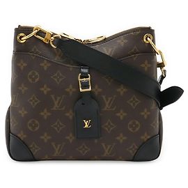Borsa a Spalla Louis Vuitton Monogram Odeon NM PM Nero