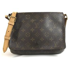 Bolsa Monogram Musette Tango Louis Vuitton Marrom