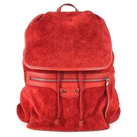 Balenciaga Classic Traveler Backpack Red