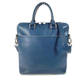 Borsa Verticale Louis Vuitton Taiga Grigori Blu