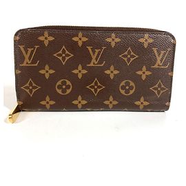 Cartera larga Zippy Monogram Louis Vuitton Castaño Rosa