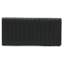 Bottega Veneta Intrecciato Bi-fold Long Wallet Black