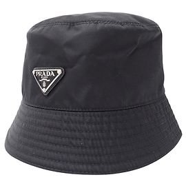 Prada Nylon Re-Nylon Bucket Hat Black