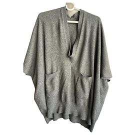 Brunello Cucinelli Kaschmir-Poncho in Grau Grau