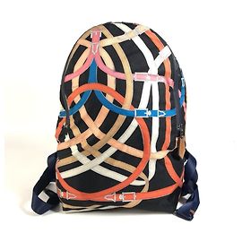 Hermès Hermes AirSilk Cavalcadour Backpack Black Multiple colors