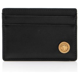 Versace Leather Medusa Biggie Kartenetui Schwarz