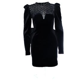 Rebecca Vallance, robe Onyx Mini noire Noir