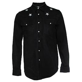 Givenchy, Camicia in denim Star Nero