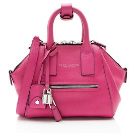 Bolsa Mini Incognito de couro Marc Jacobs Rosa