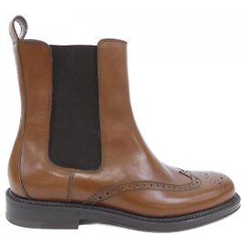 Autre Marque Botas de couro STOR MANTELLASSI Marrom