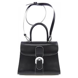 Bolsa Delvaux LINING CLOUDS BOX em couro de vitelo Preto