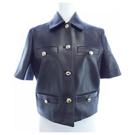 Miu Miu Leather Jacket Black