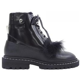Botas de couro JIMMY CHOO Preto
