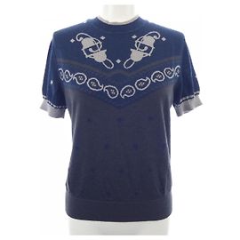 Hermès Top de malha de seda e cashmere Hermes Outro Cinza