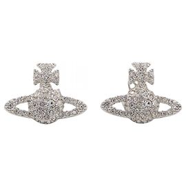 Pendientes de latón Vivienne Westwood Plata