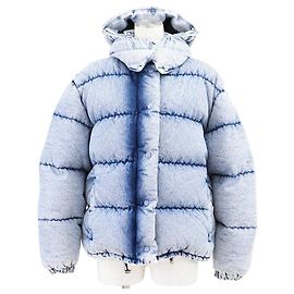 Miu Miu Denim Down 2way Jacket Blue Other