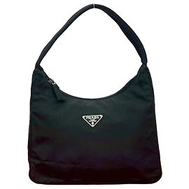Prada Tessuto Nylon Handbag Black