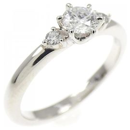 Autre Marque Anillo de diamante en Pt950 Plata