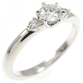 Autre Marque Pt950 Diamond Ring Silvery