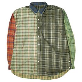 Autre Marque CAMICIA SSZ COLOR BLOCK in Cotone Multicolore