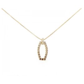 Autre Marque Collier en diamant Au750 Doré