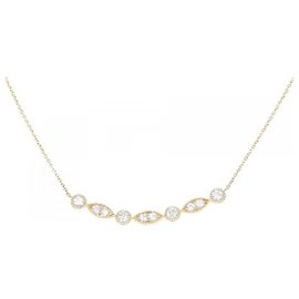 Autre Marque Collier en diamant Au750 Doré