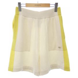 Short en cachemire Chanel Blanc Jaune